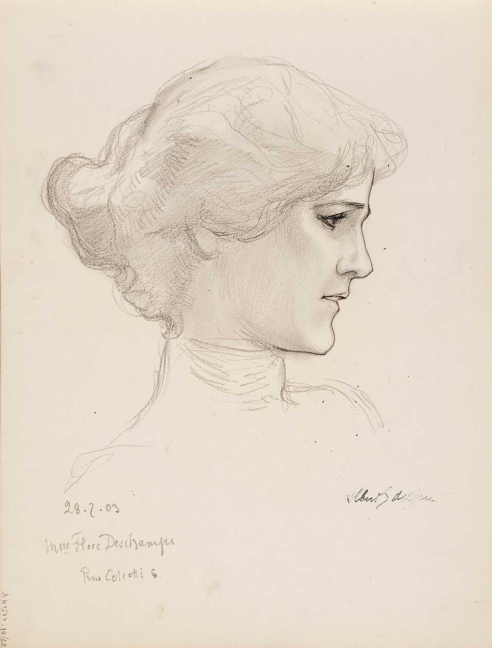 Mme Flore Deschamps by Albert Edelfelt