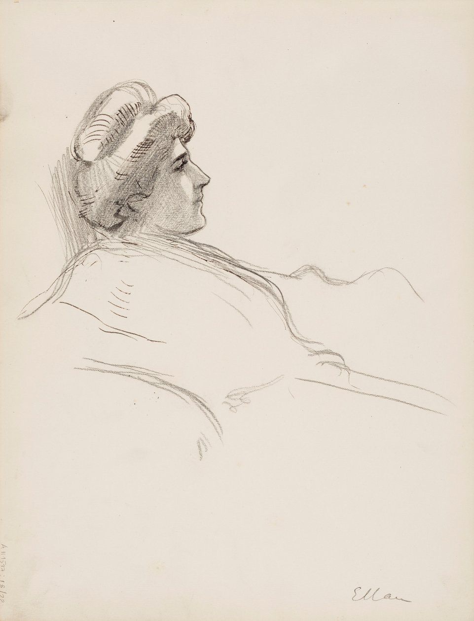 Profile of a Woman (Ellan) by Albert Edelfelt