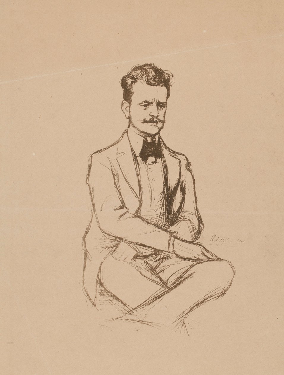 Portrait of Jean Sibelius by Albert Edelfelt
