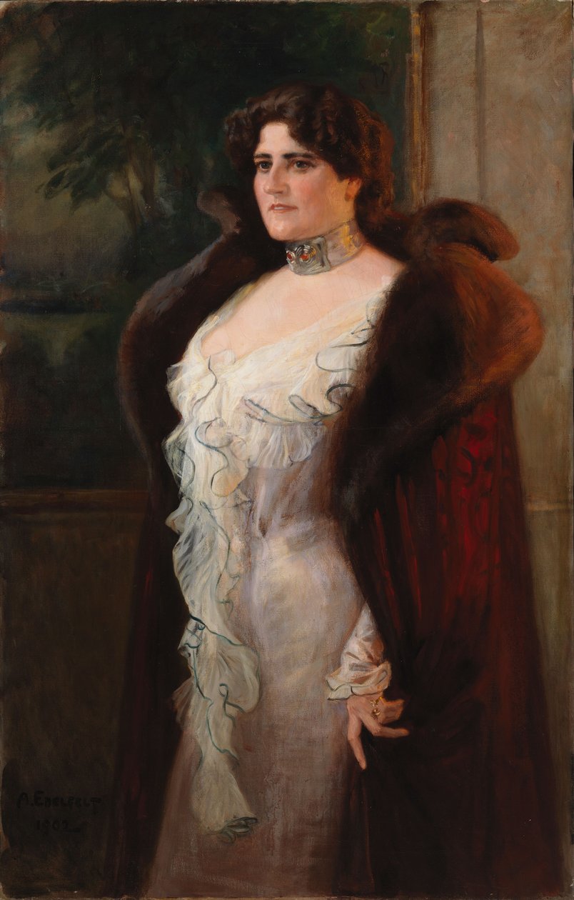 Portrait of Mrs. Lydia N:son Keirkner by Albert Edelfelt