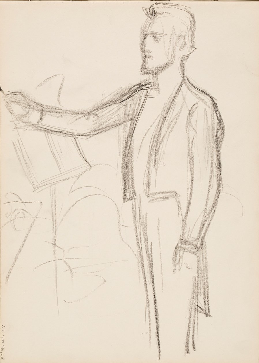 Robert Kajanus, Sketch for a Portrait by Albert Edelfelt