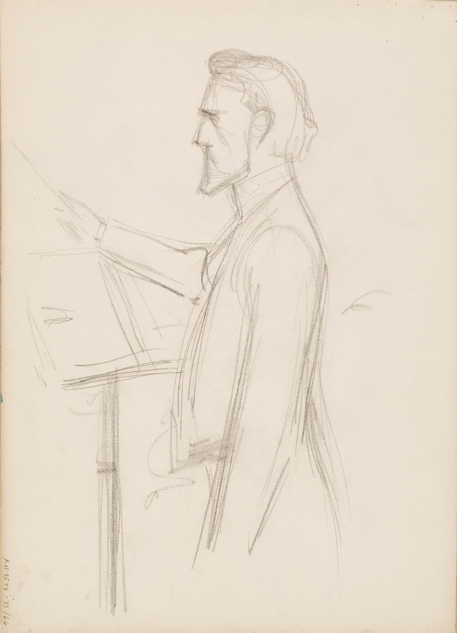 Robert Kajanus, Sketch for a Portrait by Albert Edelfelt
