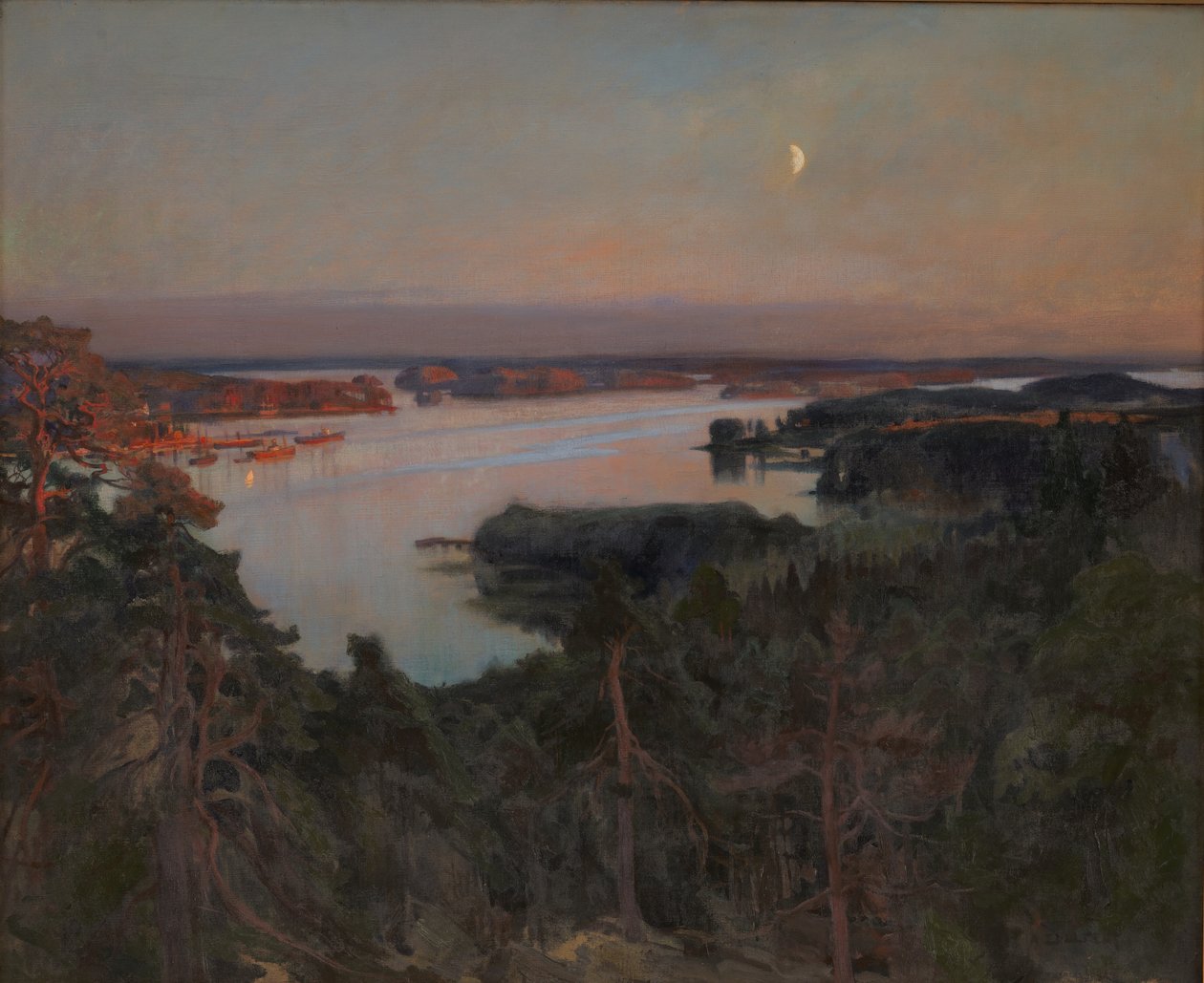 Summer Evening, Haiko Fiord by Albert Gustaf Aristides Edelfelt