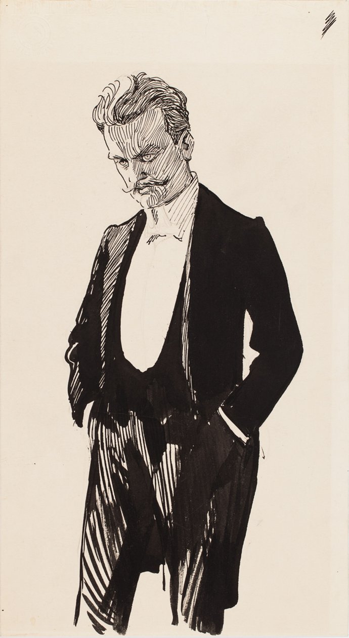 The Composer Jean Sibelius by Albert Edelfelt