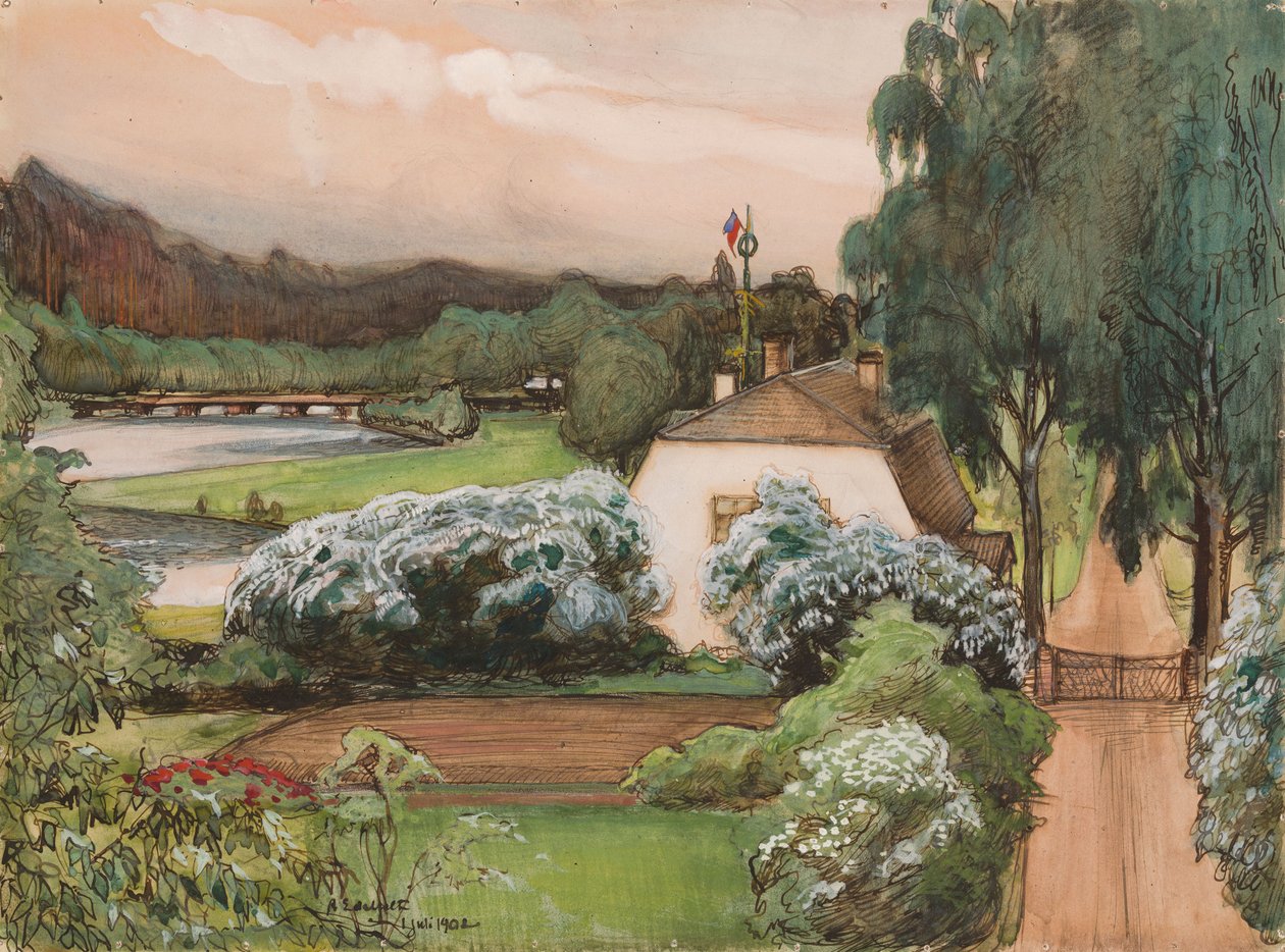 The Foreman’s House at the Saari Manor by Albert Edelfelt