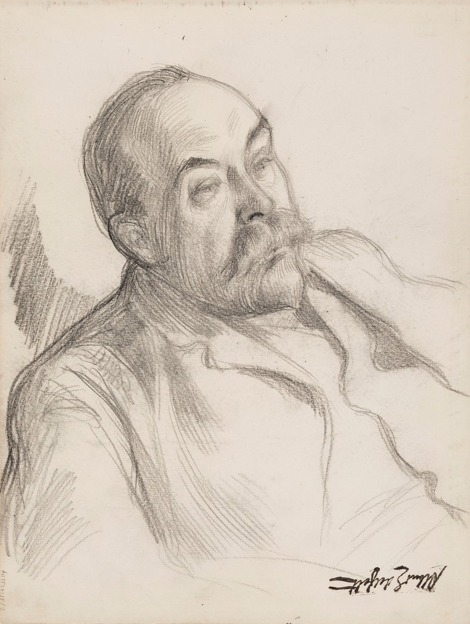 Portrait of a Man, Sketch by Albert Edelfelt