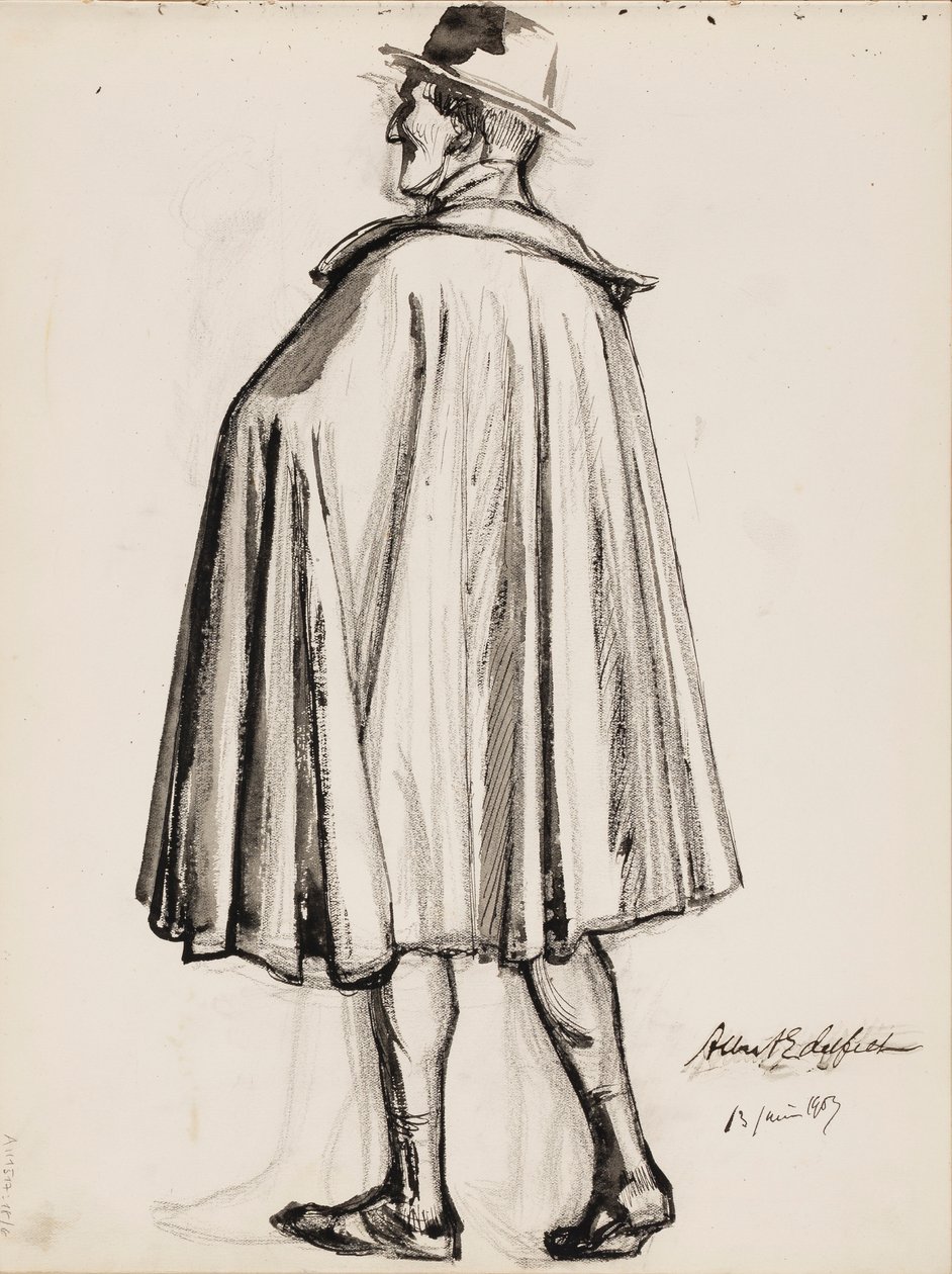 Man in a Cloak by Albert Edelfelt