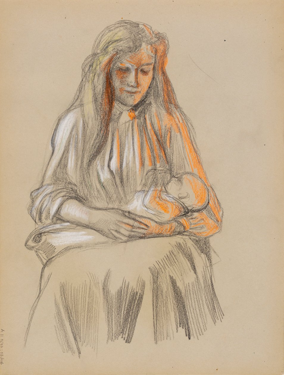 Mother and Child by Albert Edelfelt