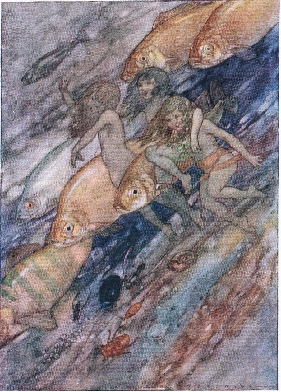 Down to the sea, down to the sea, from The Water Babies by Albert Edward Jackson