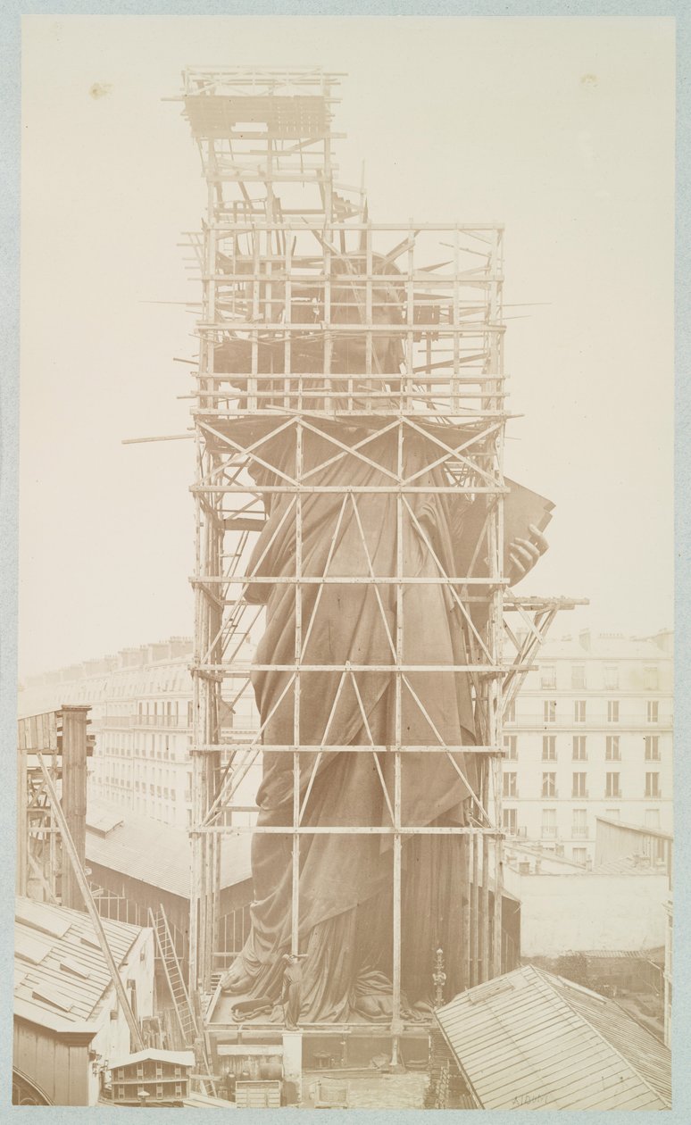 Assemblage of the Statue of Liberty, Paris by Albert Fernique