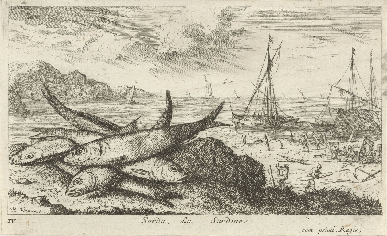 Sardines on the Beach by Albert Flamen