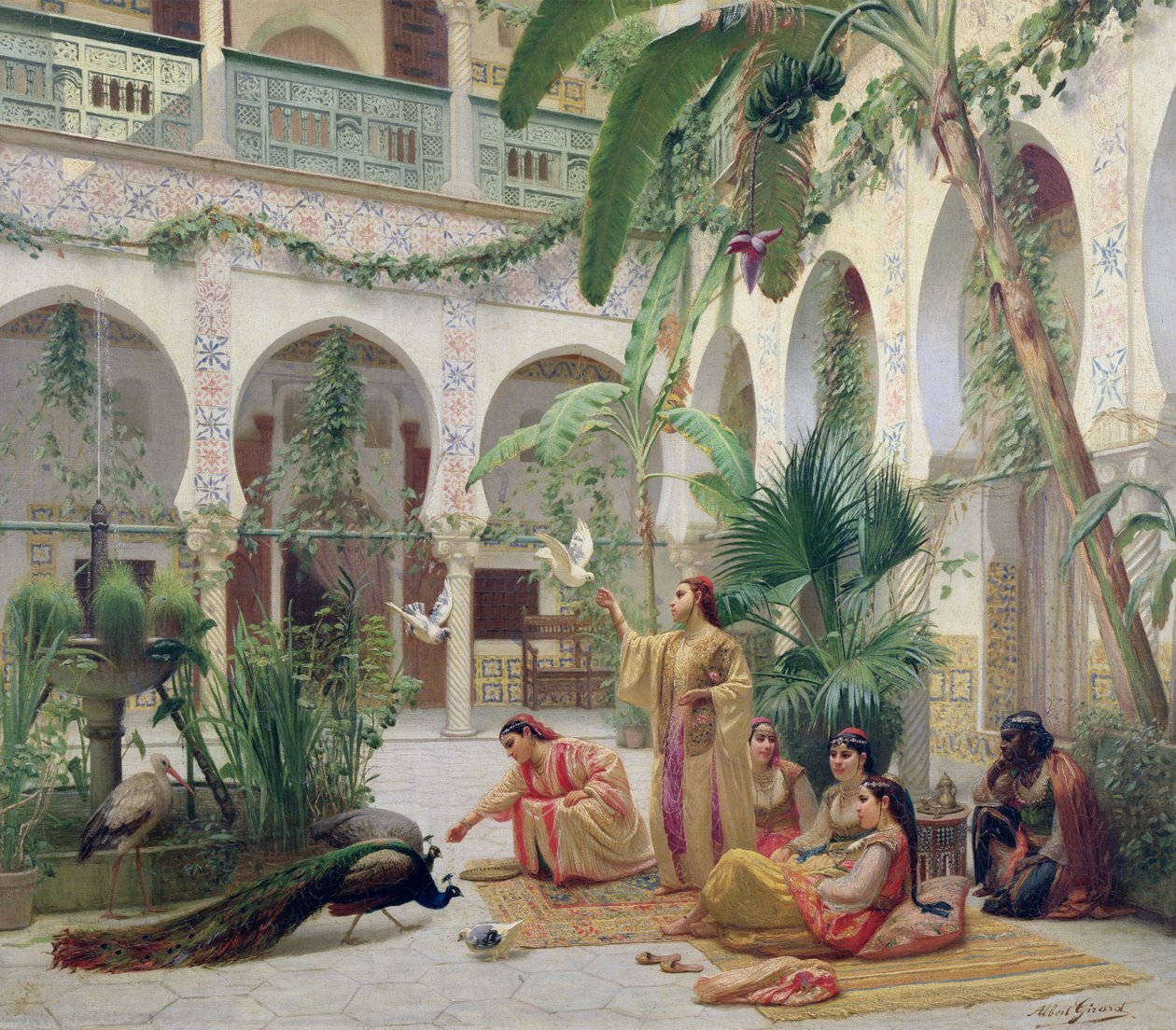 The Court of the Harem by Albert Girard