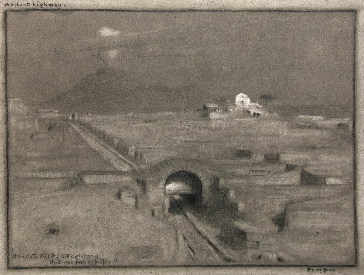 A Silent Highway, Pompei, c.1904 by Albert Goodwin
