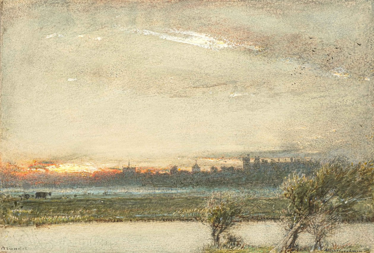 Arundel Castle, Sussex by Albert Goodwin