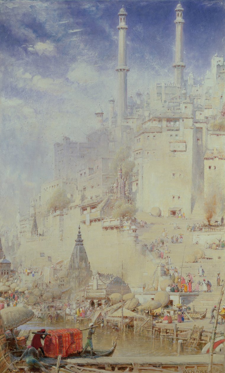 Benares (also known as Varanasi) by Albert Goodwin