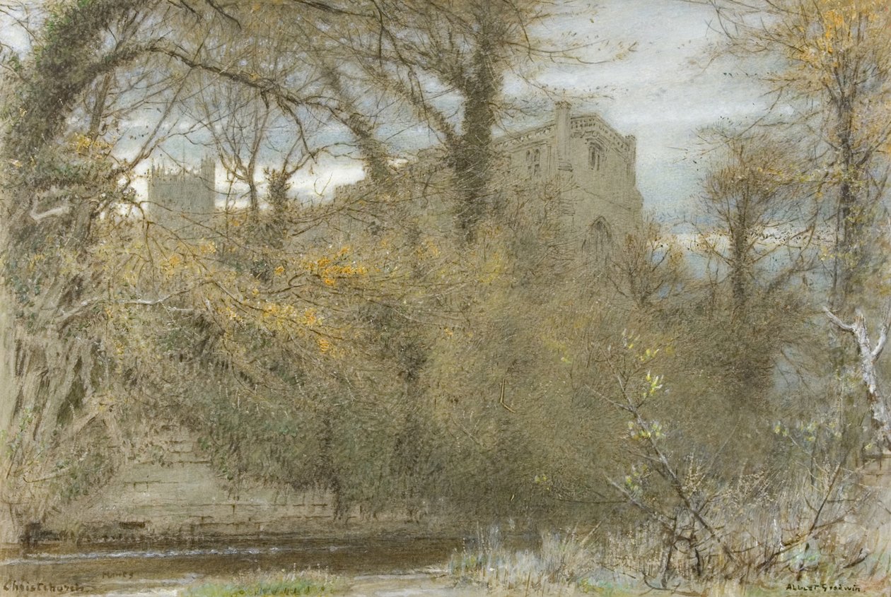Christchurch, Hants by Albert Goodwin