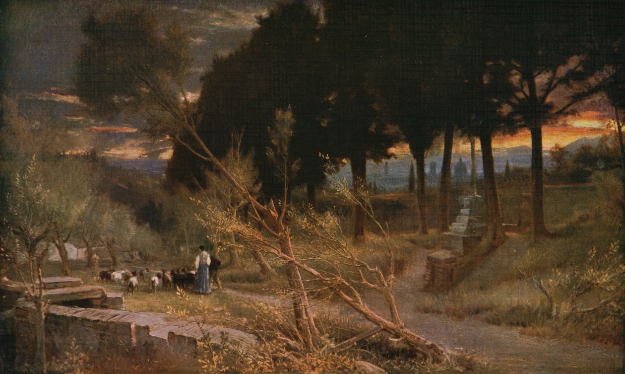 Florence: Evening, 1896 by Albert Goodwin