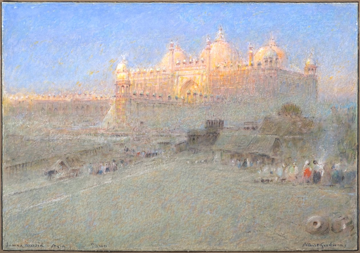 Jumna Musjid, Agra, Dawn by Albert Goodwin