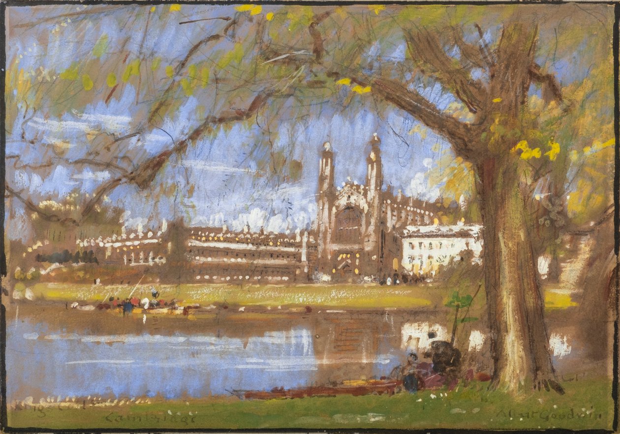 Kings College, Cambridge by Albert Goodwin