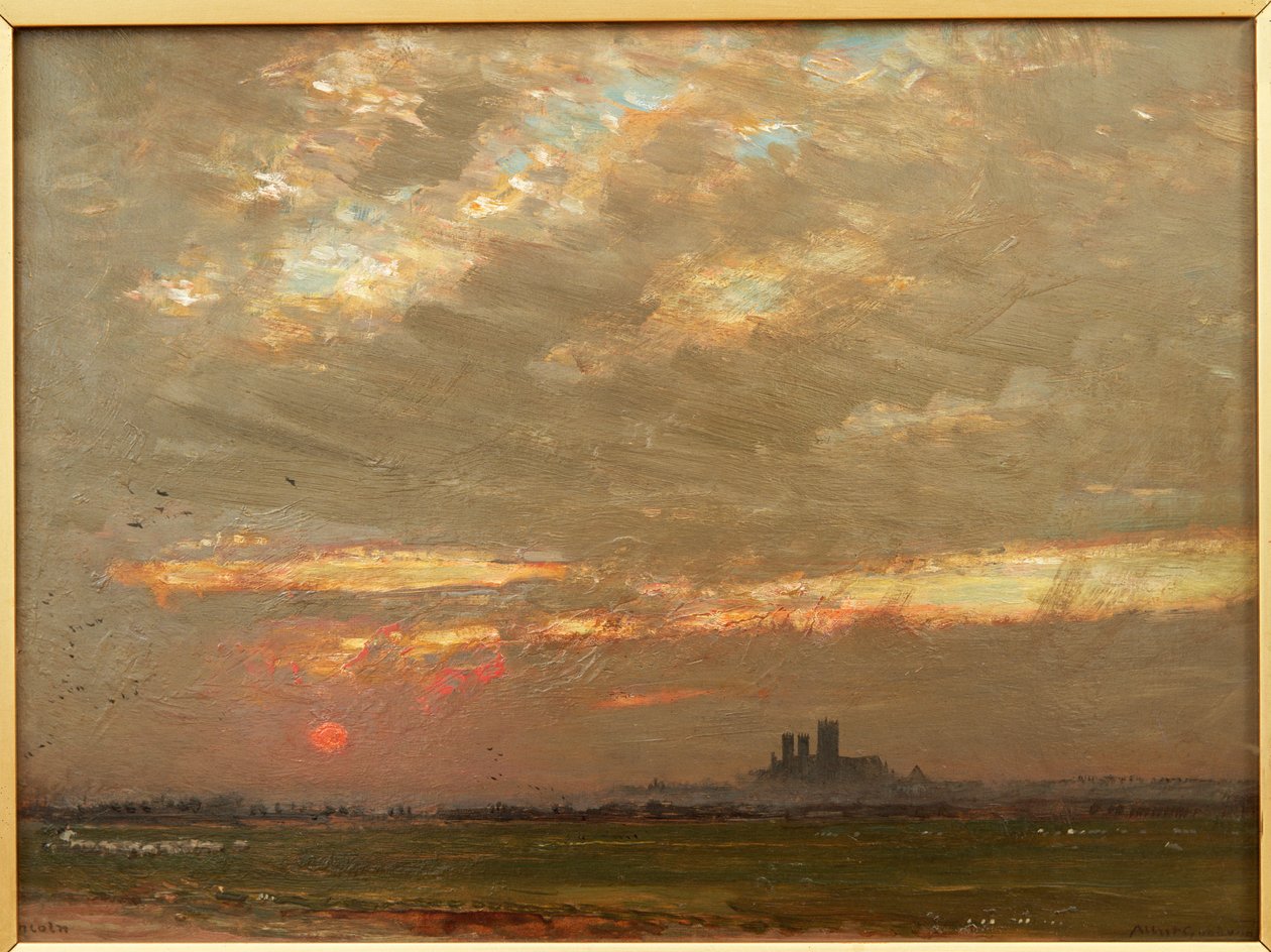 Lincoln Cathedral at Sunset by Albert Goodwin