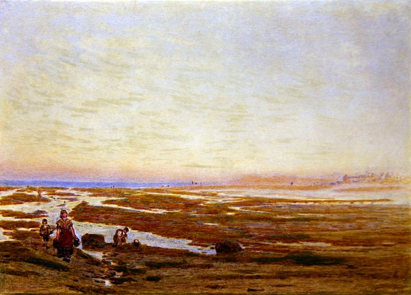 Low Tide on the South Coast, near Brighton by Albert Goodwin