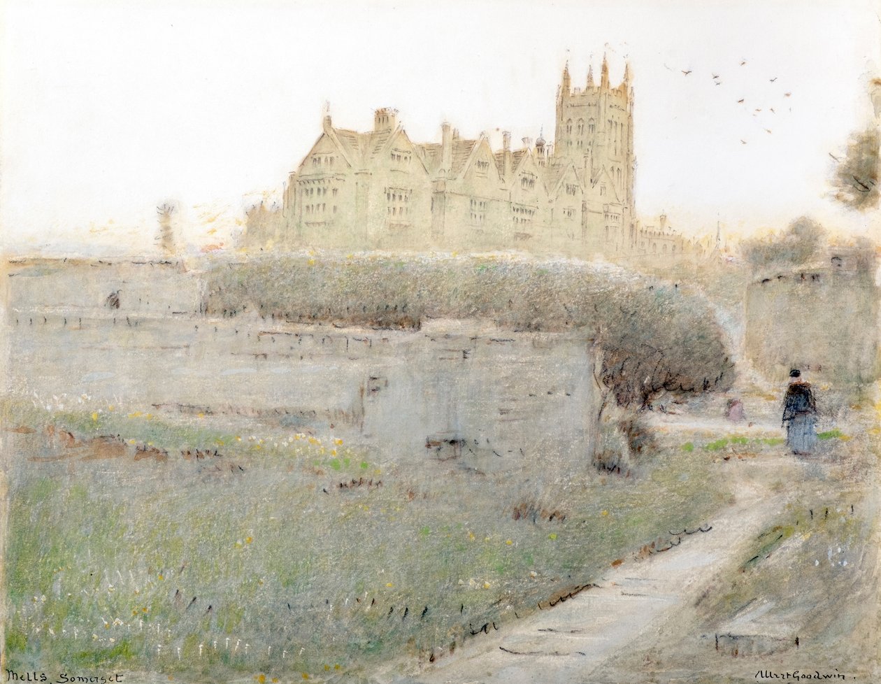 Mells, Somerset by Albert Goodwin