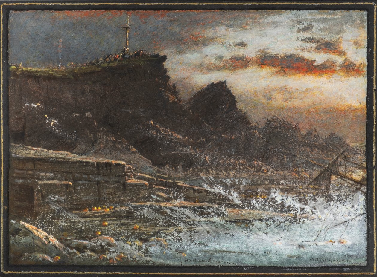 The Wreck, Hartland, Cornwall by Albert Goodwin