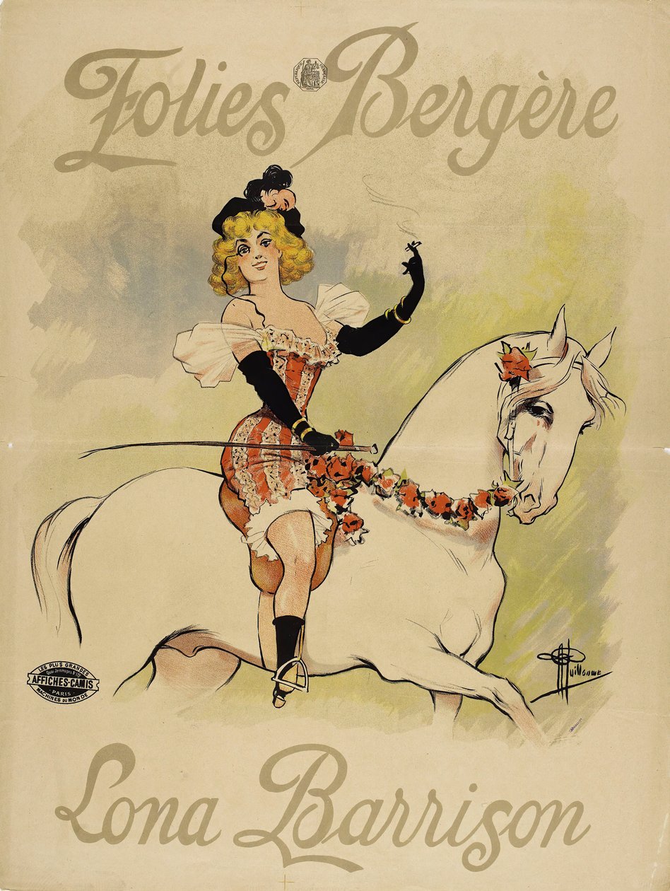 Folies Bergères. Lona Barrison, c. 1895 by Albert Guillaume