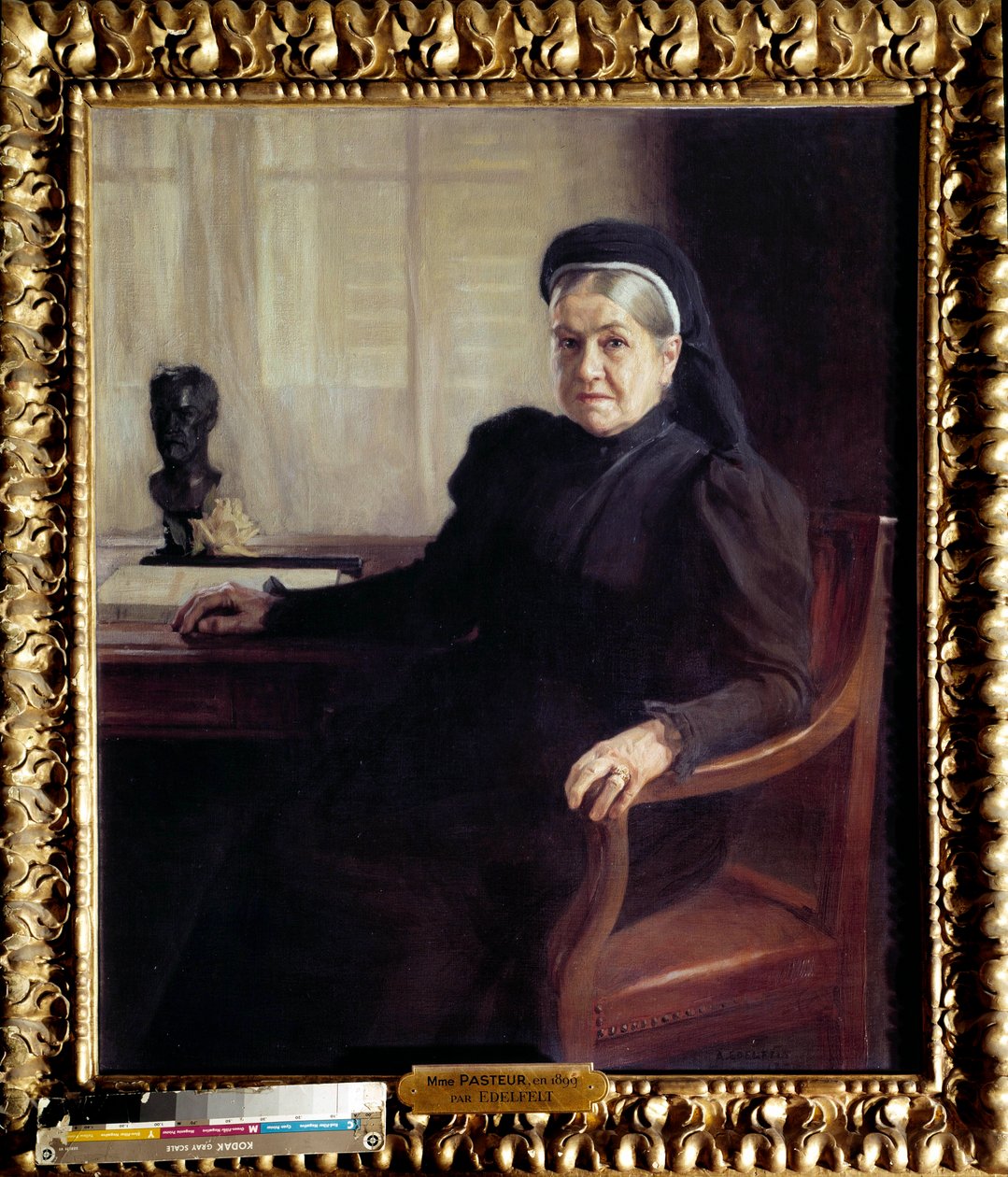 Portrait of Madame Pasteur, widow of Louis Pasteur by Albert Gustaf Aristides Edelfelt