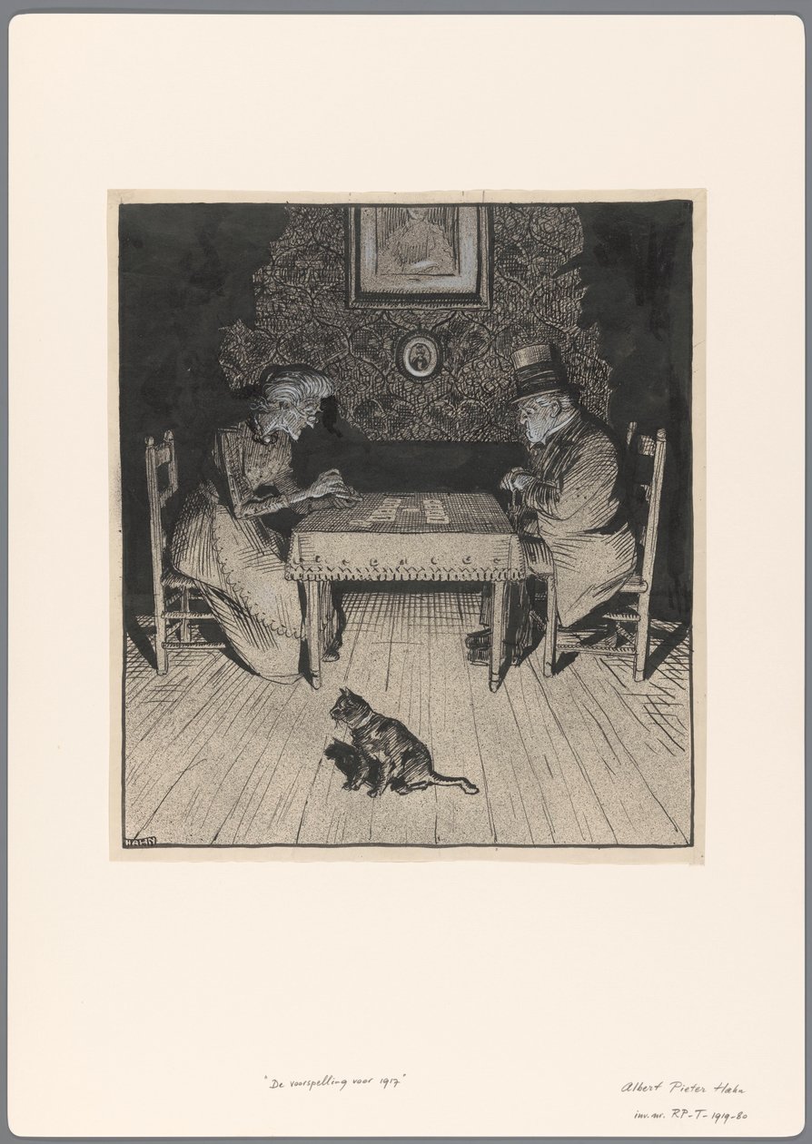 Design for a Political Cartoon: The Prediction for 1917 by Albert Hahn (I)