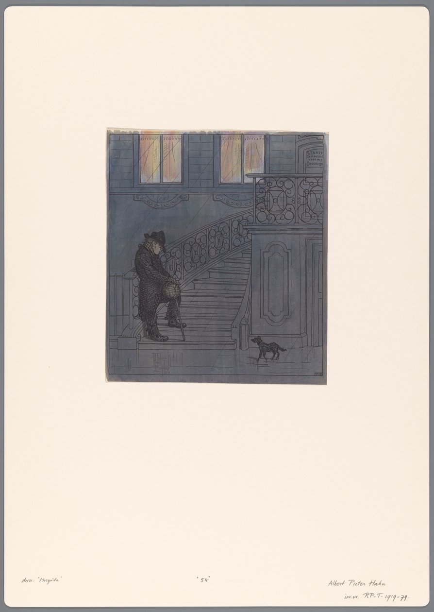 Design for a Political Cartoon: The State Commission for Education by Albert Hahn (I)