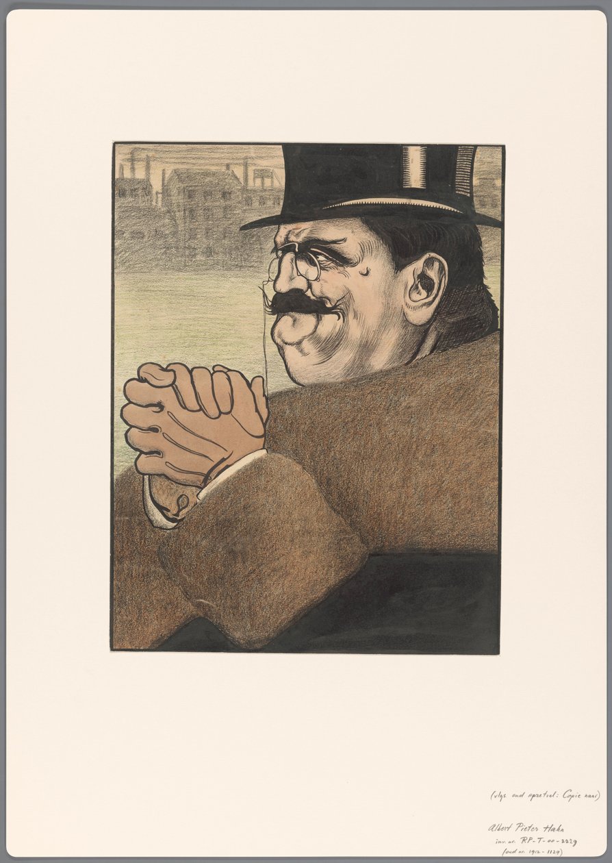 Design for a Political Cartoon: The Capitalist by Albert Hahn (I)