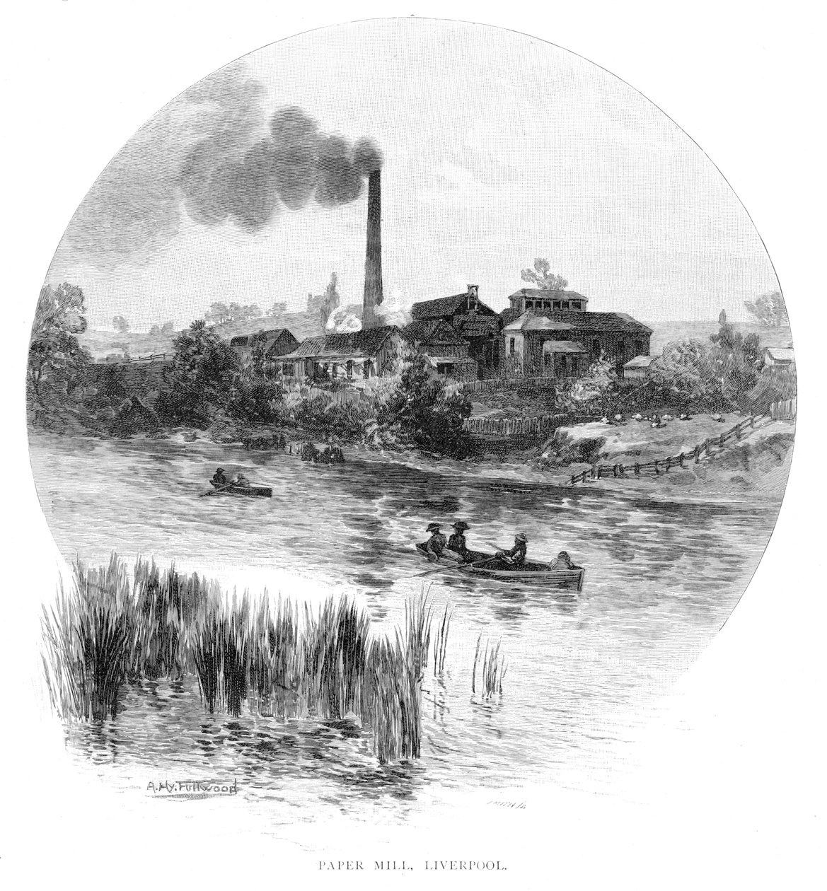 Paper Mill, Liverpool, New South Wales, Australia by Albert Henry Fullwood