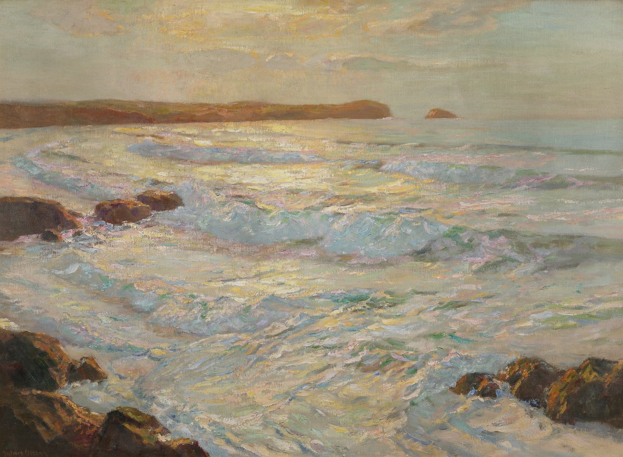 Summer Sea, Newquay, Cornwall, c.1920 by Albert Julius Olsson
