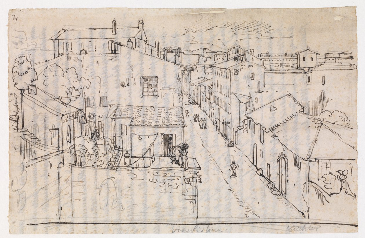 Rome, Via Sistina by Albert Küchler