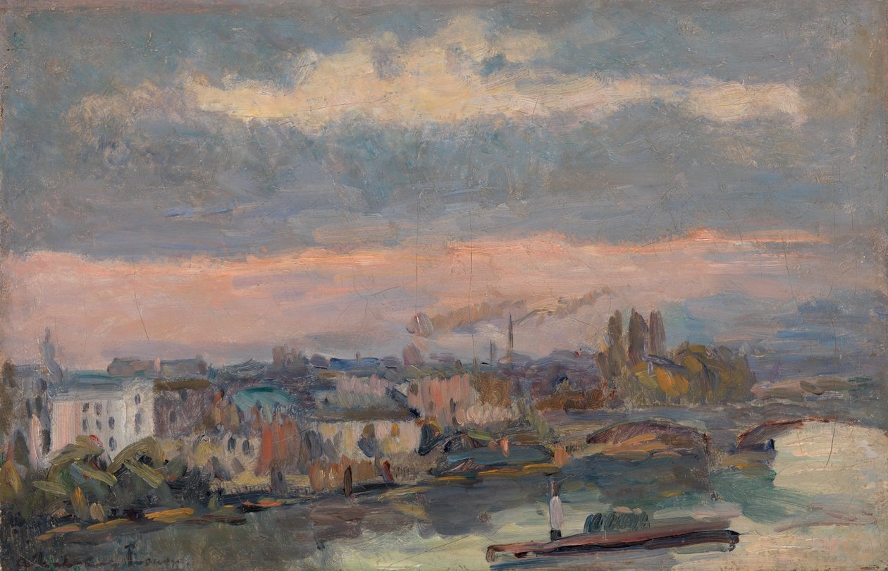 Along the Seine by Albert Lebourg