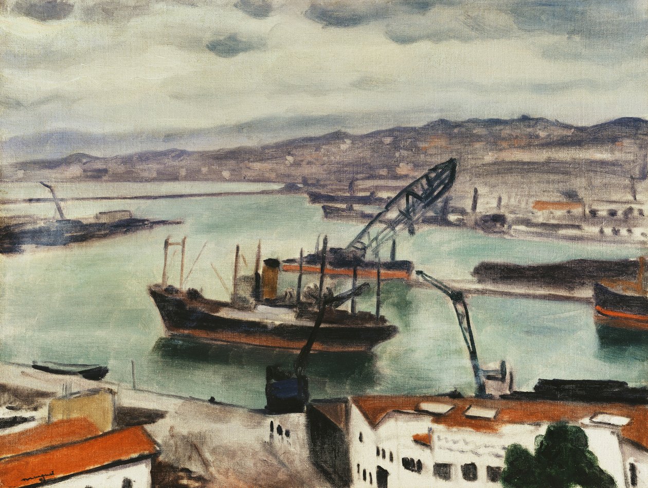 Algiers, the Port of Aghar by Albert Marquet