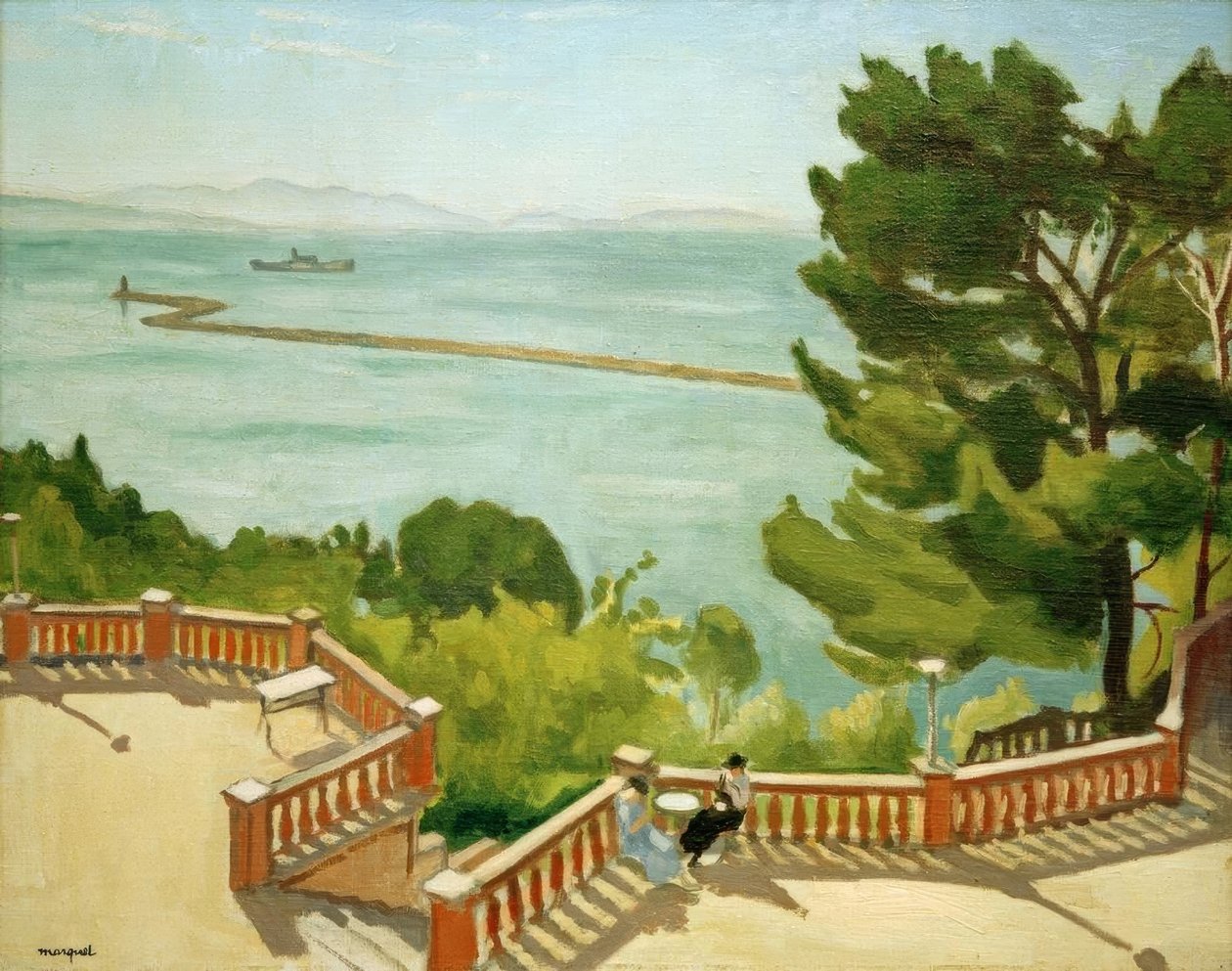 Corner of Terrace at L