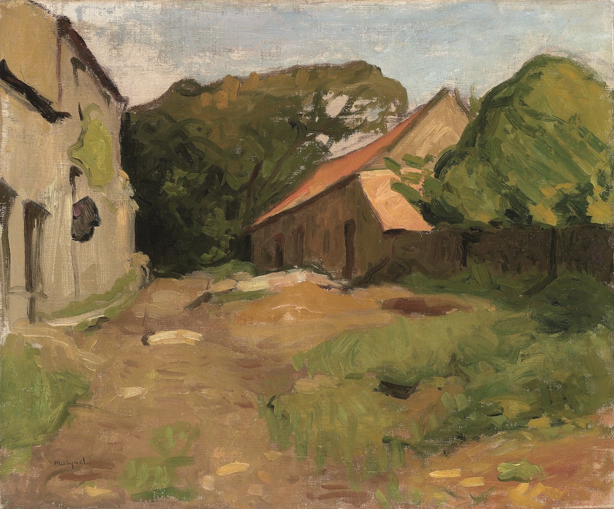 Farmyard at La Percaillerie (Normandy) by Albert Marquet