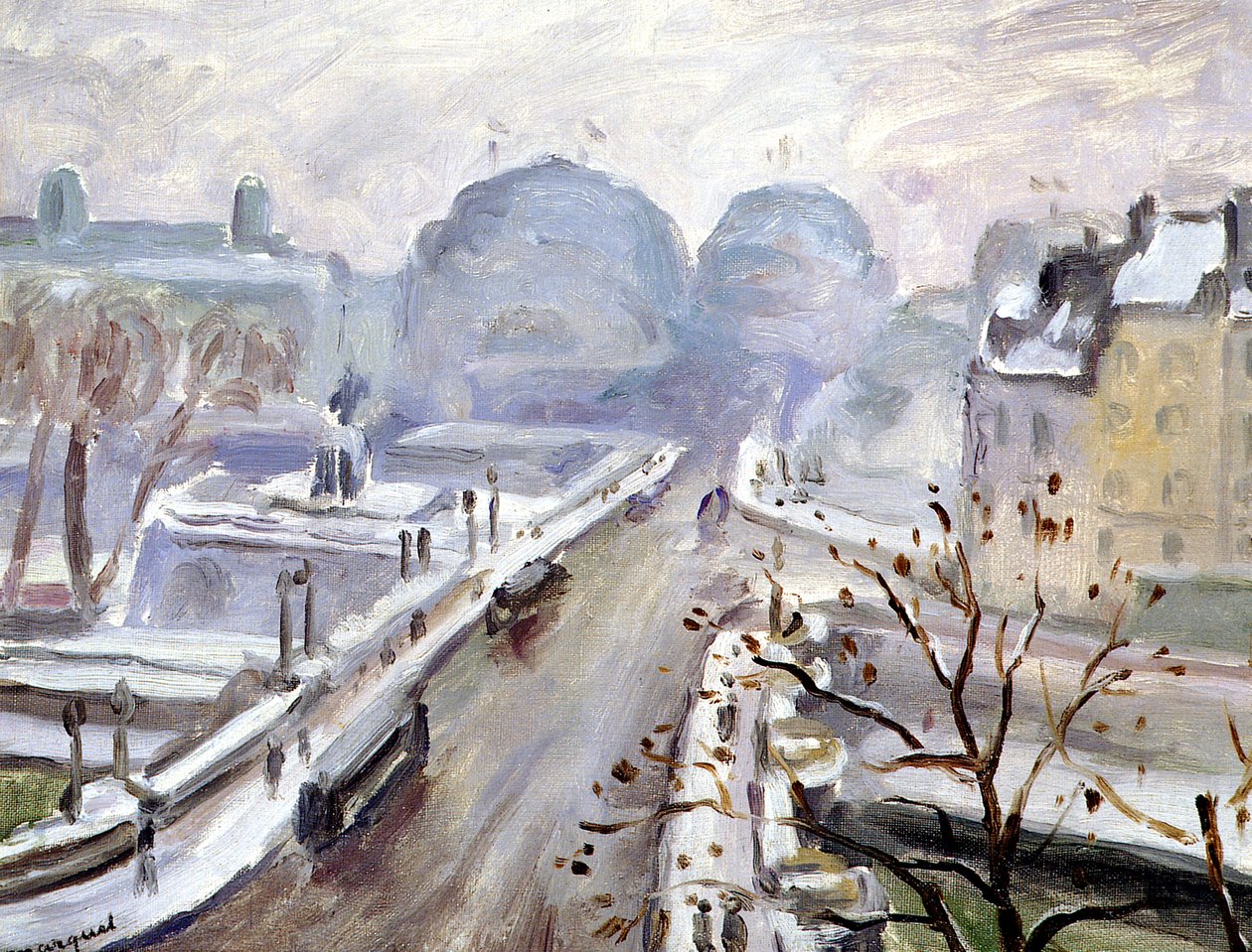Pont Neuf Under the Snow by Albert Marquet