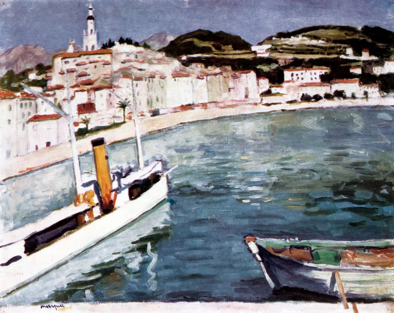 Harbour at Menton, 1905 by Albert Marquet