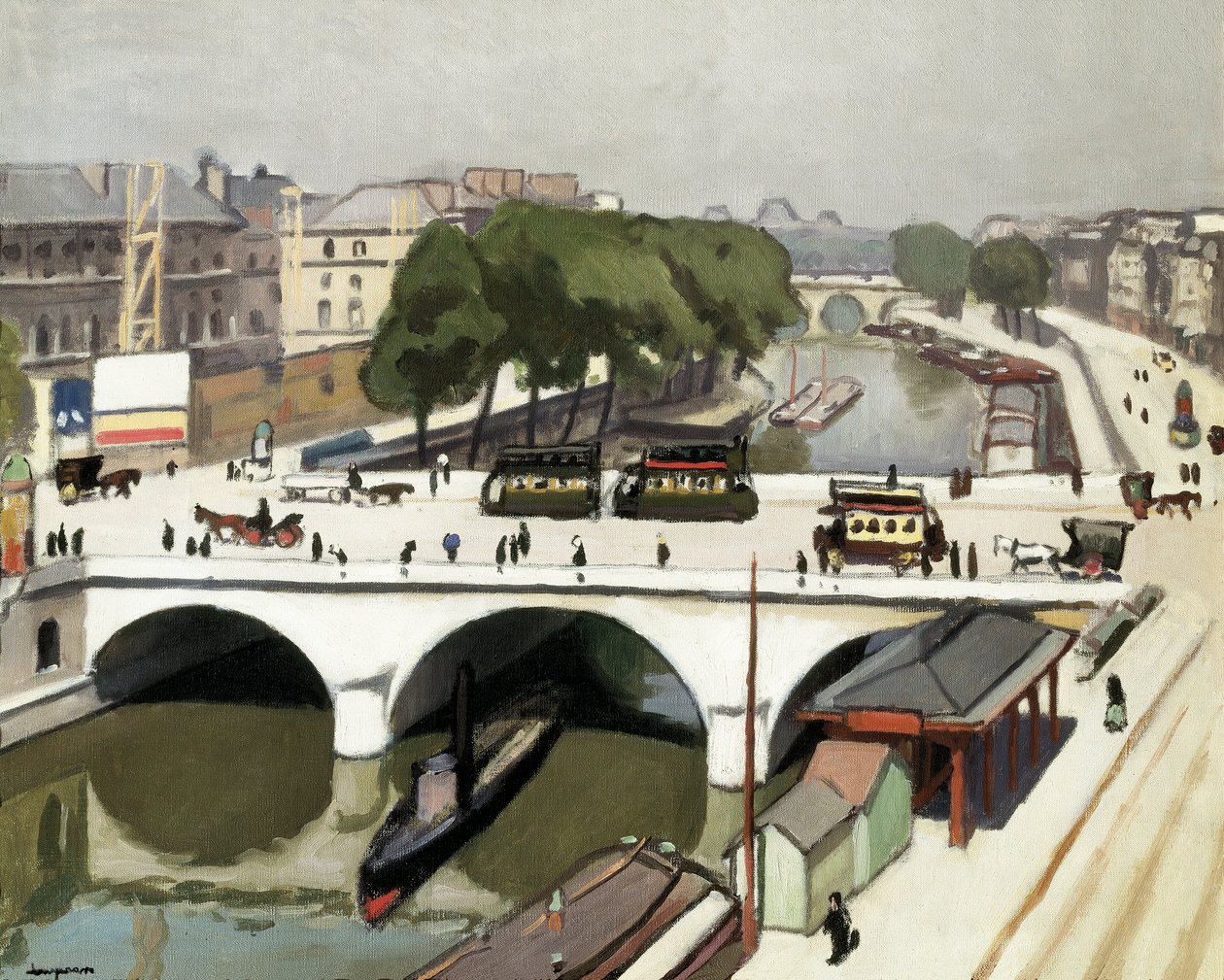 Le Pont Saint Michel in Paris by Albert Marquet