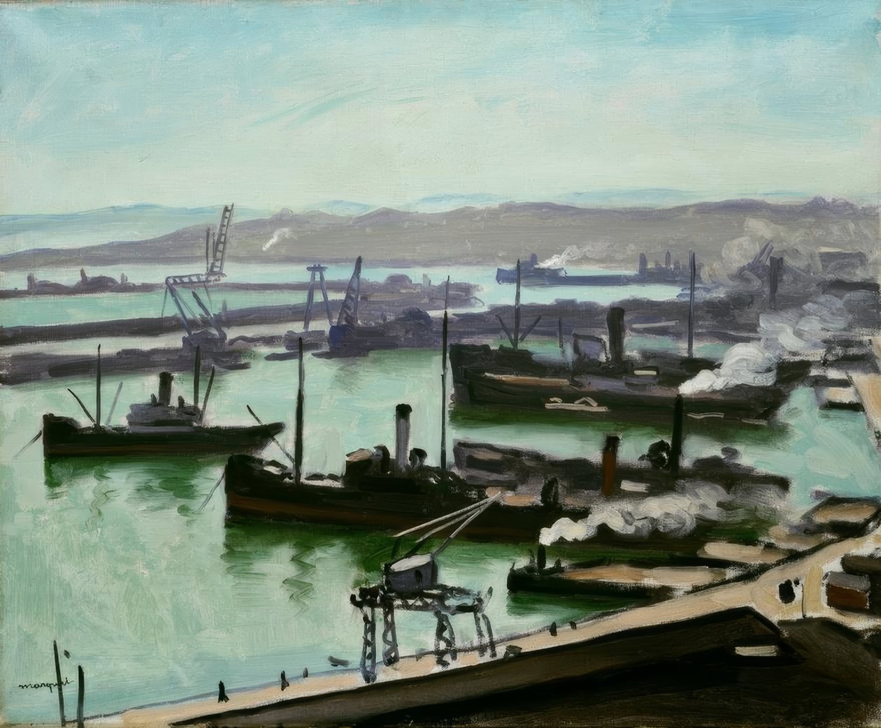 The Port of Algiers by Albert Marquet