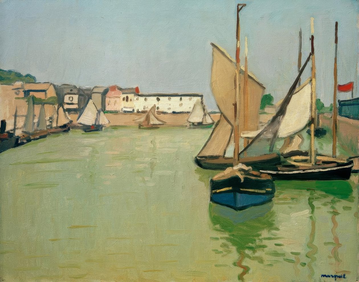 The Port of Honfleur by Albert Marquet