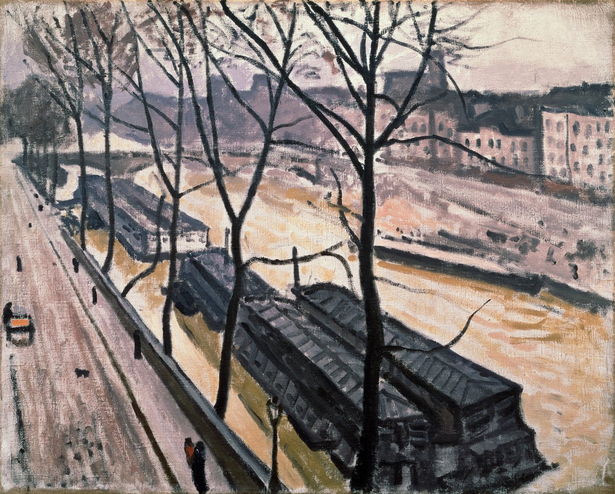 Paris in winter. Quai Bourbon, 1907 by Albert Marquet
