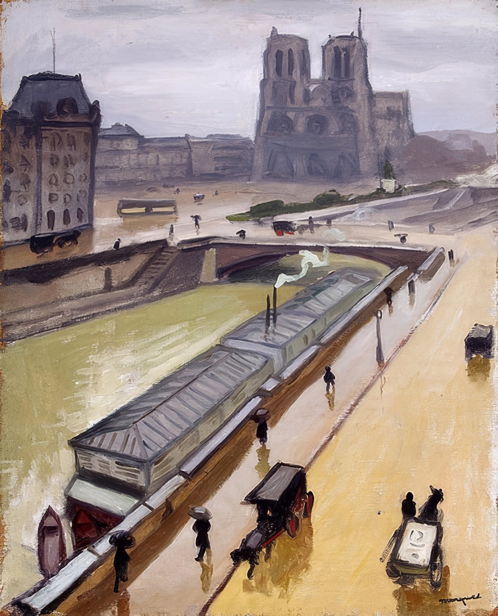 Rainy Day. Notre Dame de Paris by Albert Marquet