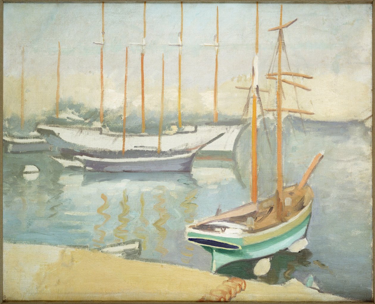 Sailing Boats in Marseilles by Albert Marquet