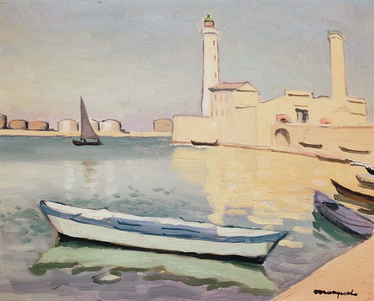 The Port of Sete by Albert Marquet