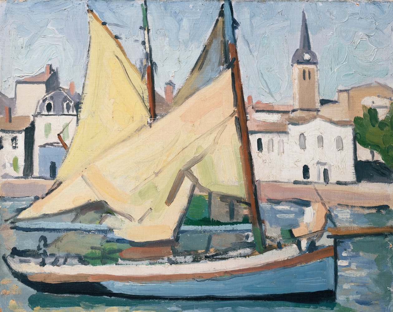 The Yacht and the Church, La Chaume by Albert Marquet