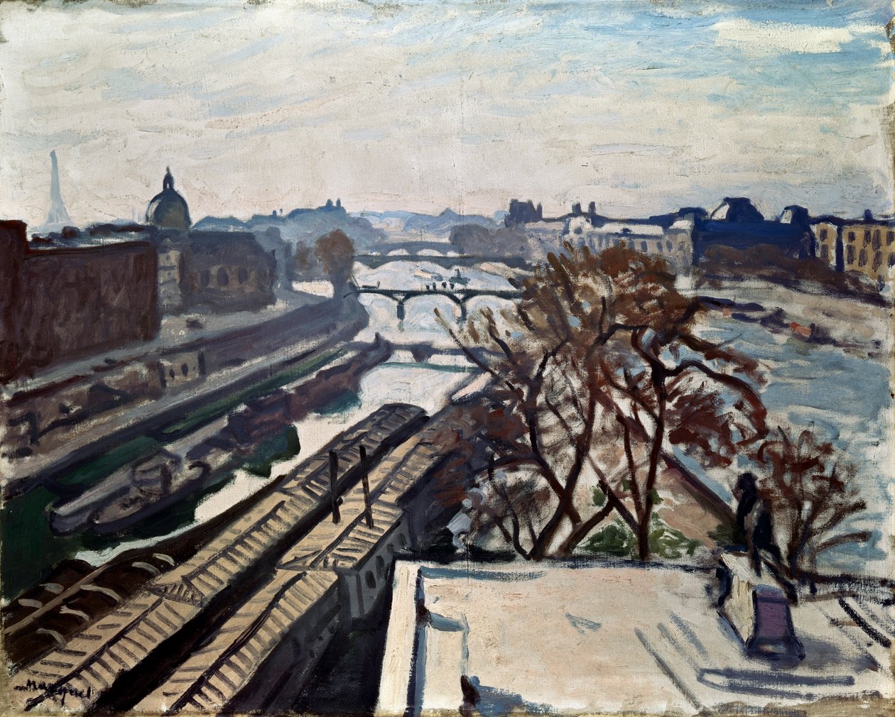 View of the Seine and the Statue of Henry IV by Albert Marquet